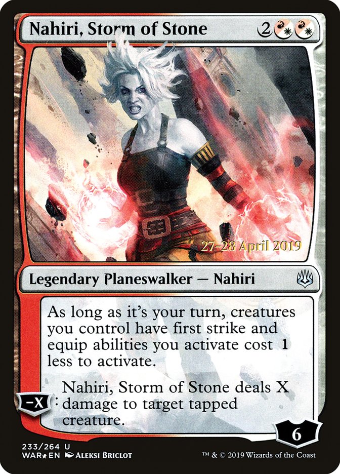 Nahiri, Storm of Stone [War of the Spark Prerelease Promos] | Gamers Paradise