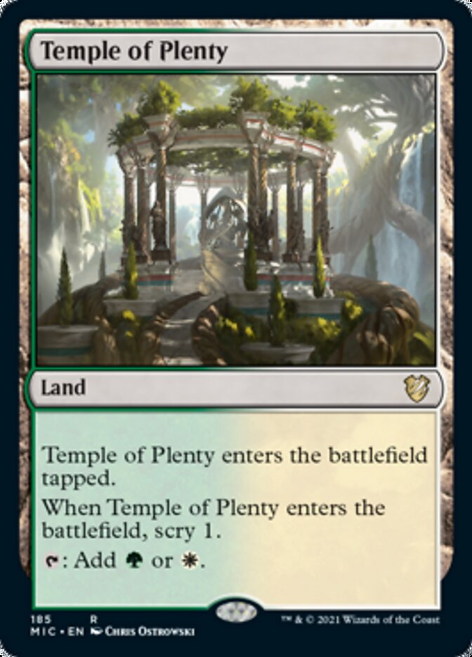 Temple of Plenty [Innistrad: Midnight Hunt Commander] | Gamers Paradise