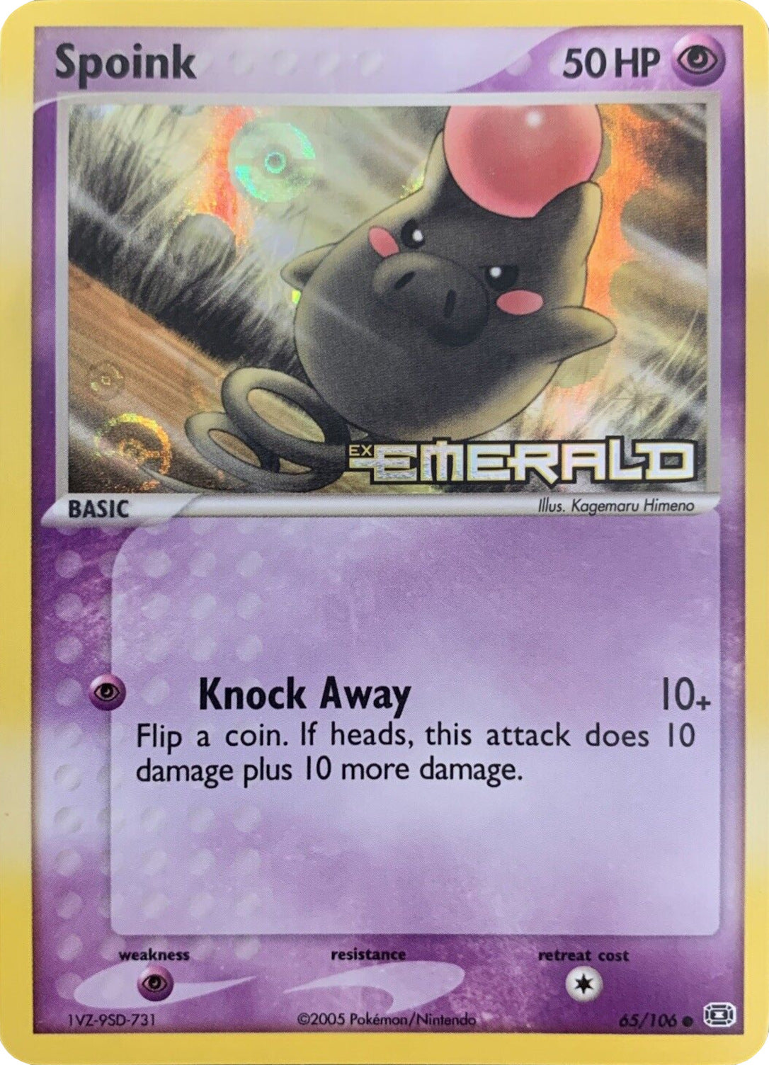 Spoink (65/106) (Stamped) [EX: Emerald] | Gamers Paradise