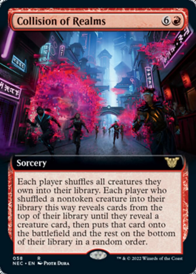 Collision of Realms (Extended Art) [Kamigawa: Neon Dynasty Commander] | Gamers Paradise