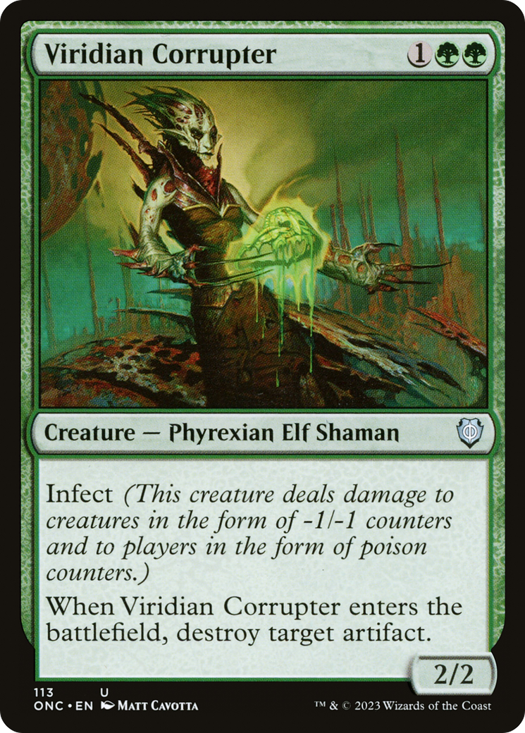 Viridian Corrupter [Phyrexia: All Will Be One Commander] | Gamers Paradise
