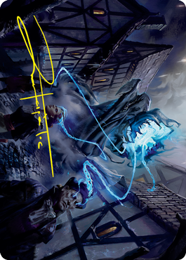 Dreamshackle Geist Art Card (Gold-Stamped Signature) [Innistrad: Crimson Vow Art Series] | Gamers Paradise