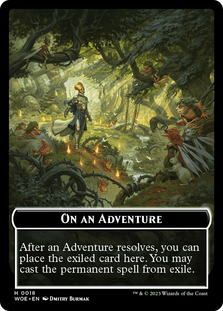 On an Adventure Emblem [Wilds of Eldraine Tokens] | Gamers Paradise