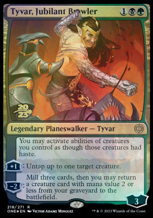 Tyvar, Jubilant Brawler [Phyrexia: All Will Be One Prerelease Promos] | Gamers Paradise