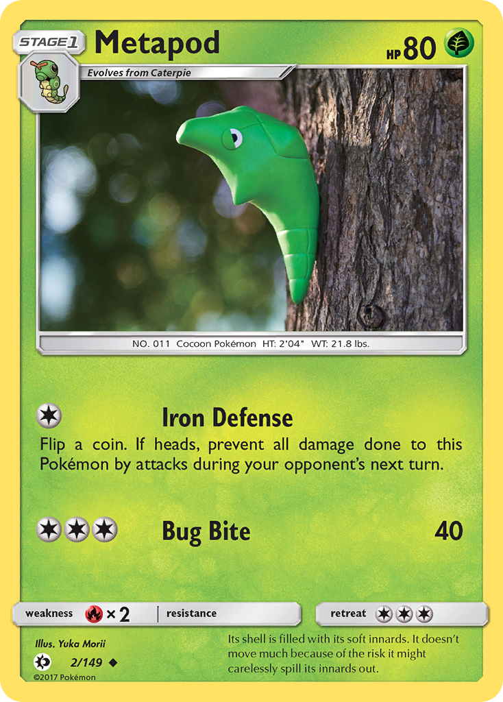 Metapod (2/149) [Sun & Moon: Base Set] | Gamers Paradise