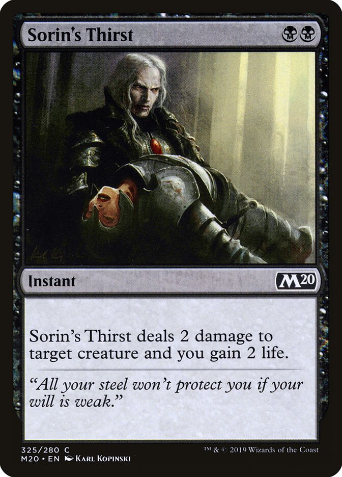 Sorin's Thirst [Core Set 2020] | Gamers Paradise