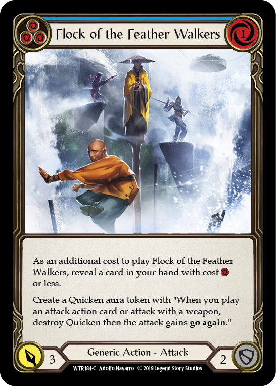 Flock of the Feather Walkers (Blue) [WTR184-C] Alpha Print Rainbow Foil | Gamers Paradise