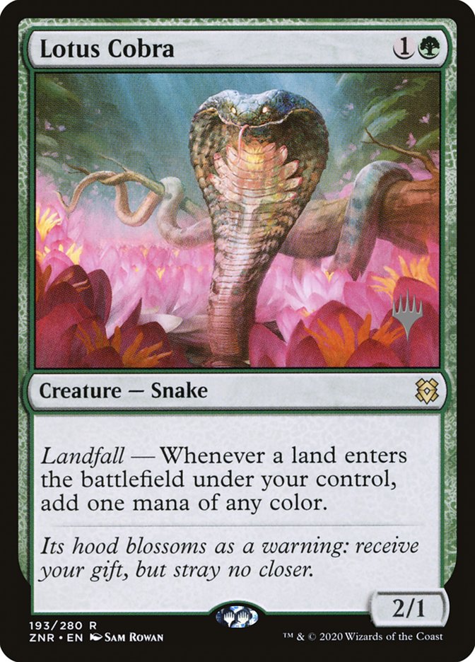 Lotus Cobra (Promo Pack) [Zendikar Rising Promos] | Gamers Paradise