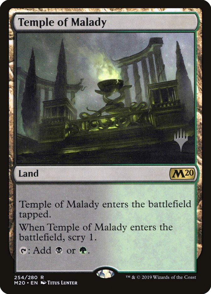 Temple of Malady (Promo Pack) [Core Set 2020 Promos] | Gamers Paradise