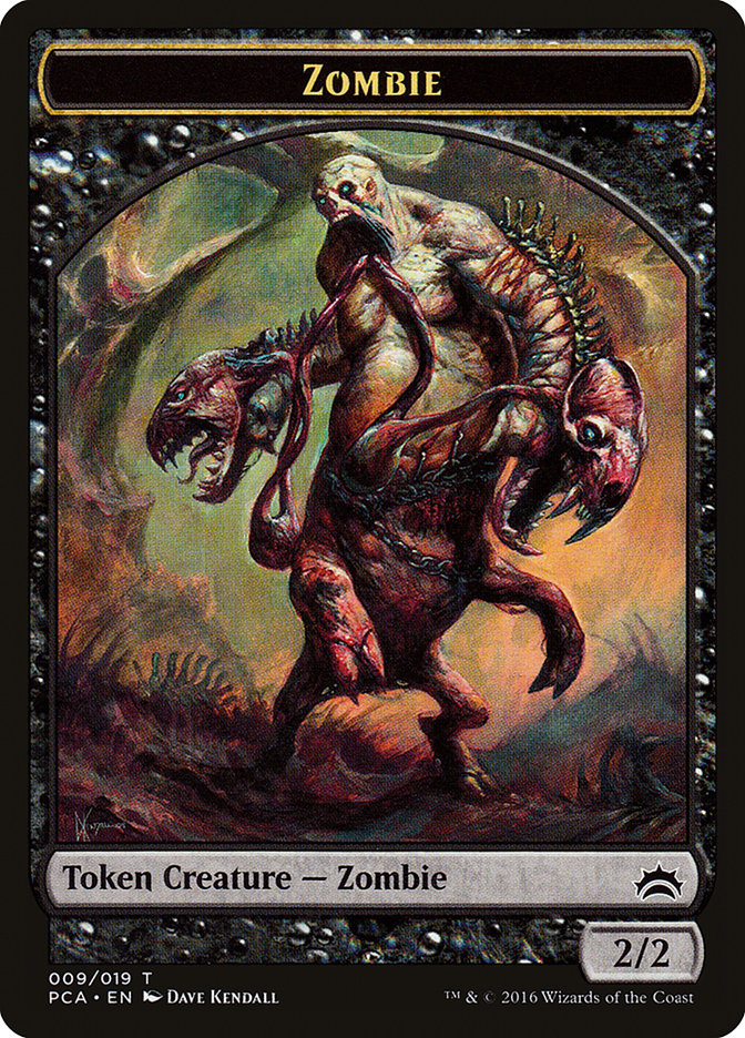 Zombie // Hellion Double-Sided Token [Planechase Anthology Tokens] | Gamers Paradise