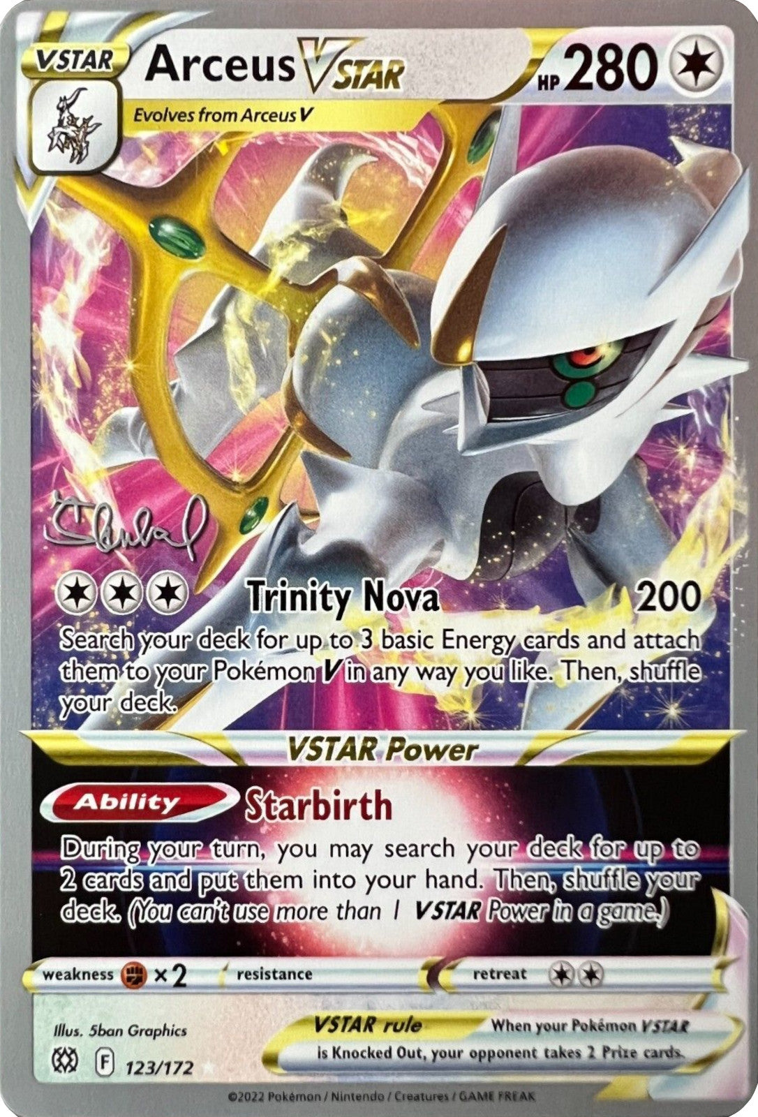 Arceus VSTAR (123/172) (ADP - Ondrej Skubal) [World Championships 2022] | Gamers Paradise