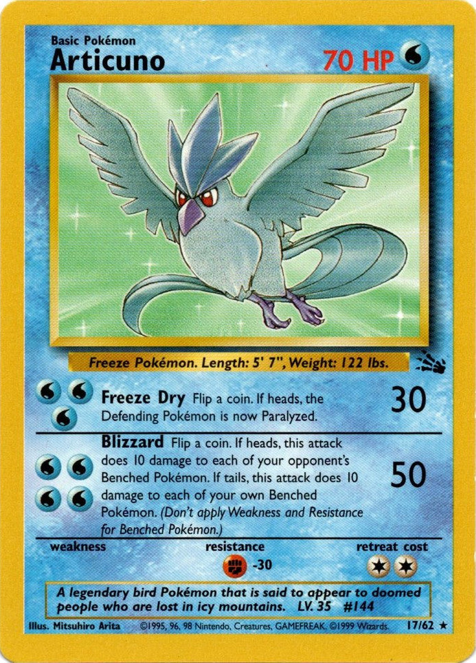 Articuno (17/62) [Fossil Unlimited] | Gamers Paradise