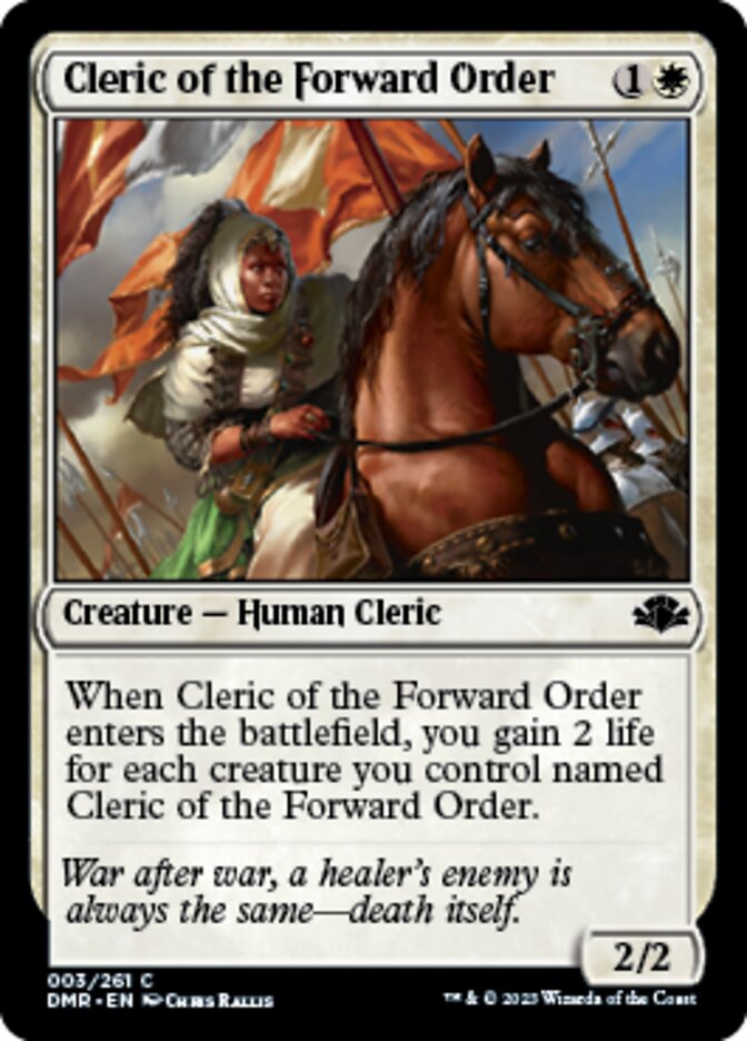 Cleric of the Forward Order [Dominaria Remastered] | Gamers Paradise