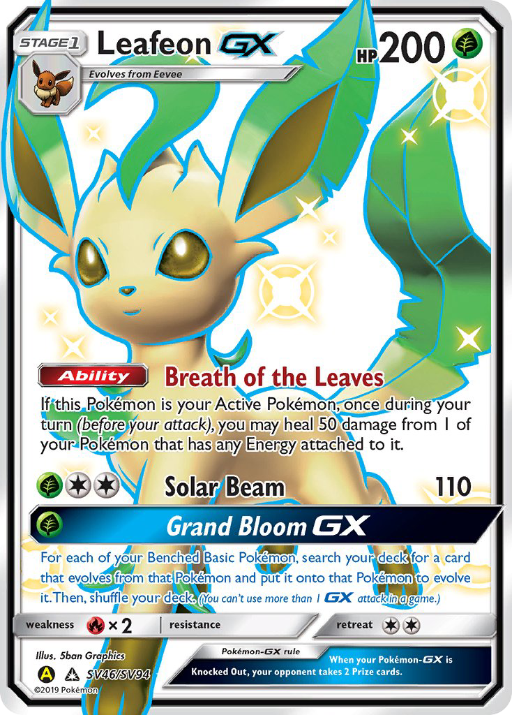 Leafeon GX (SV46/SV94) [Sun & Moon: Hidden Fates - Shiny Vault] | Gamers Paradise