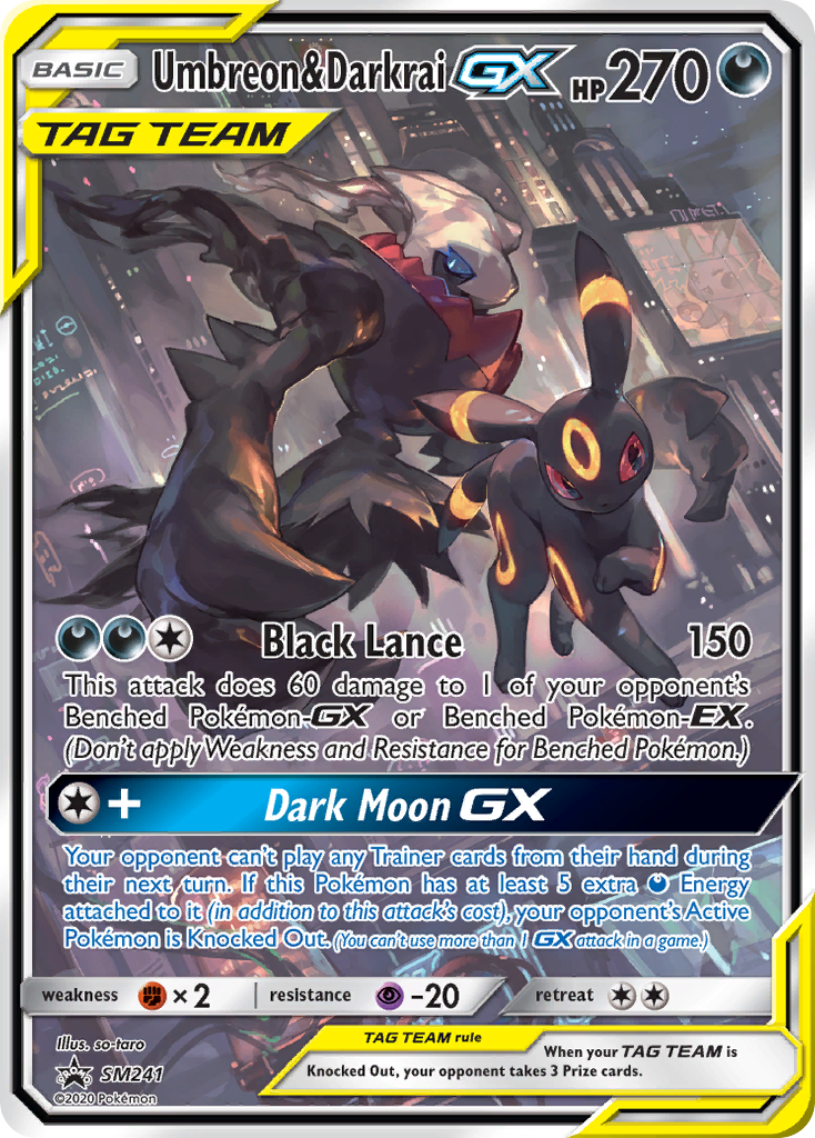 Umbreon & Darkrai GX (SM241) (Jumbo Card) [Sun & Moon: Black Star Promos] | Gamers Paradise