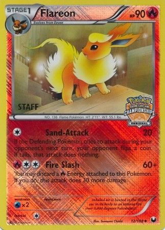 Flareon (12/108) (Regional Championship 2013 Promo Staff) [Black & White: Dark Explorers] | Gamers Paradise