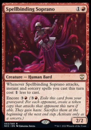 Spellbinding Soprano (Promo Pack) [Streets of New Capenna Commander Promos] | Gamers Paradise