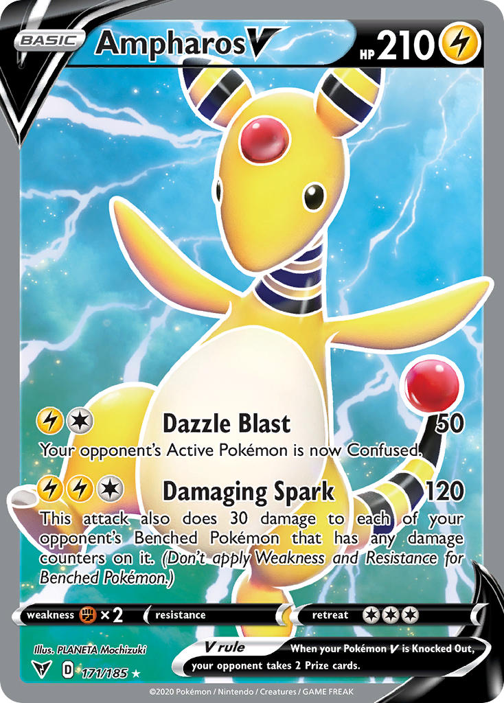 Ampharos V (171/185) [Sword & Shield: Vivid Voltage] | Gamers Paradise