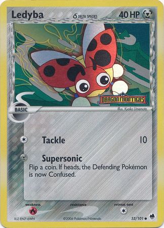 Ledyba (53/101) (Delta Species) (Stamped) [EX: Dragon Frontiers] | Gamers Paradise