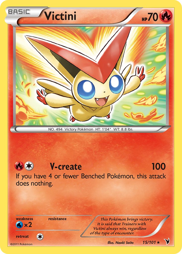 Victini (15/101) (Theme Deck Exclusive) [Black & White: Noble Victories] | Gamers Paradise