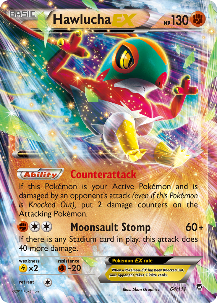Hawlucha EX (64/111) [XY: Furious Fists] | Gamers Paradise