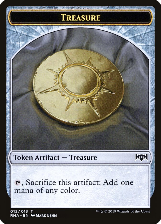 Cleric // Treasure Double-Sided Token [Ravnica Allegiance Guild Kit Tokens] | Gamers Paradise