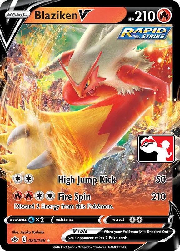 Blaziken V (020/198) [Prize Pack Series One] | Gamers Paradise