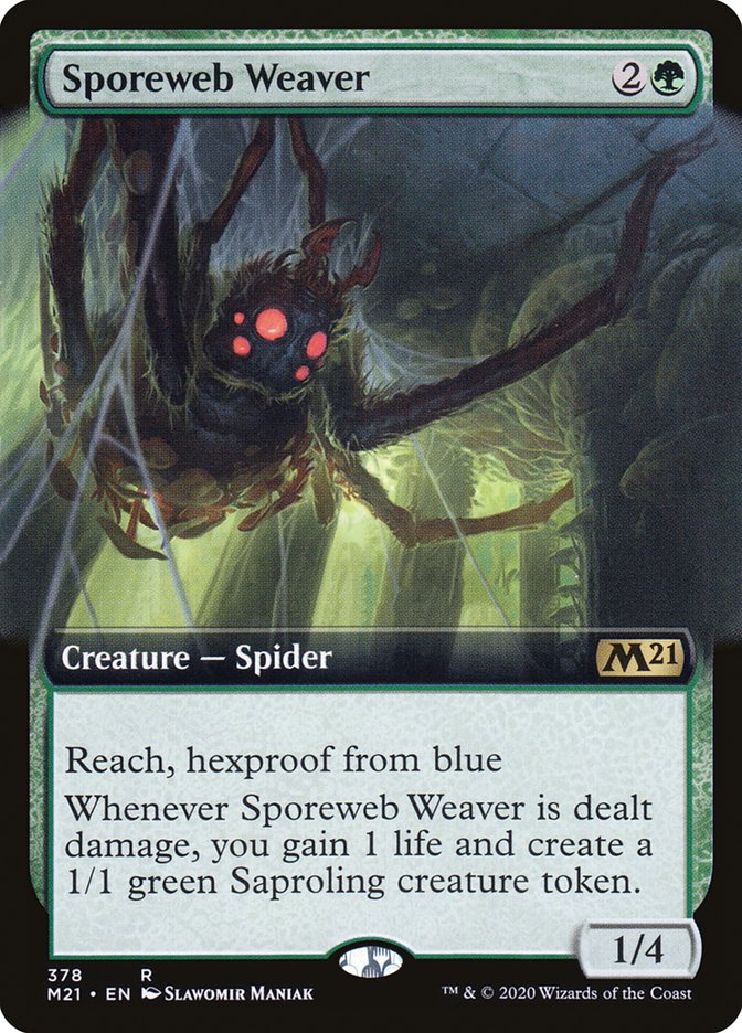 Sporeweb Weaver (Extended Art) [Core Set 2021] | Gamers Paradise