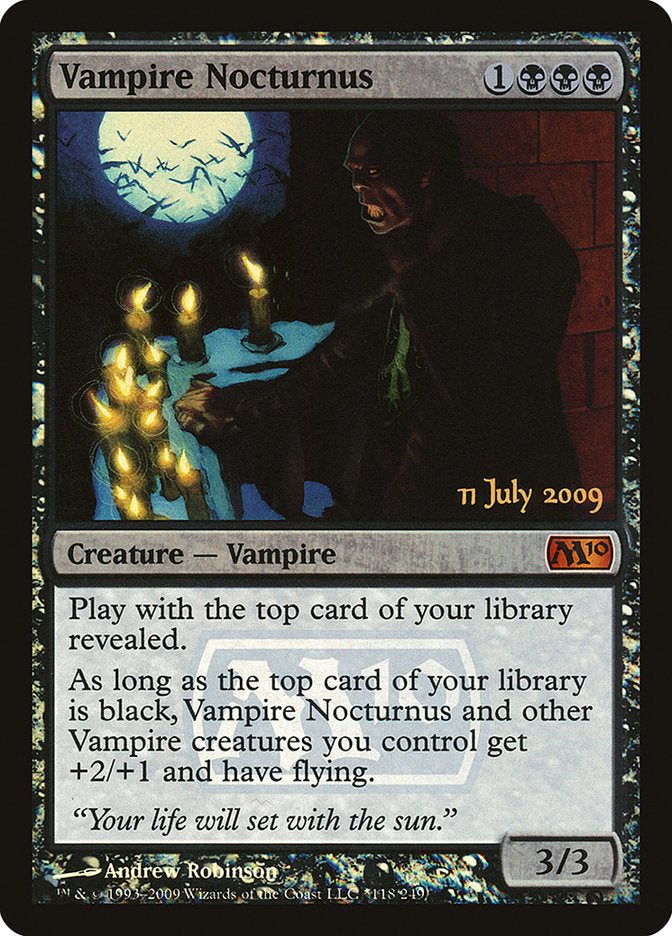 Vampire Nocturnus [Magic 2010 Prerelease Promos] | Gamers Paradise