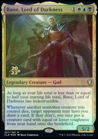 Bane, Lord of Darkness [Commander Legends: Battle for Baldur's Gate Prerelease Promos] | Gamers Paradise