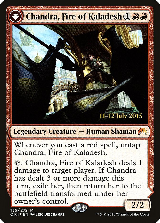 Chandra, Fire of Kaladesh // Chandra, Roaring Flame [Magic Origins Prerelease Promos] | Gamers Paradise