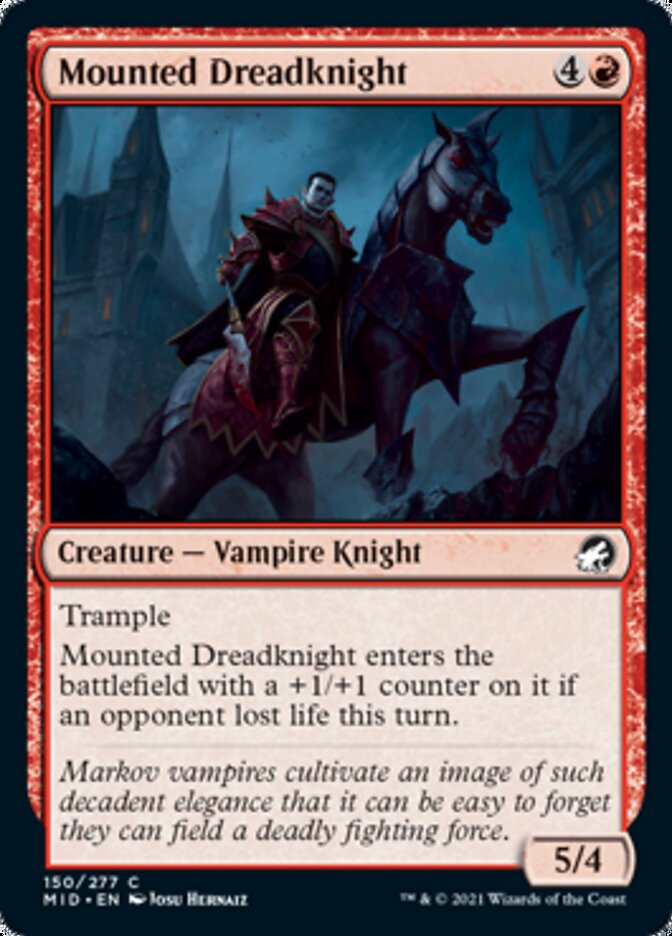 Mounted Dreadknight [Innistrad: Midnight Hunt] | Gamers Paradise