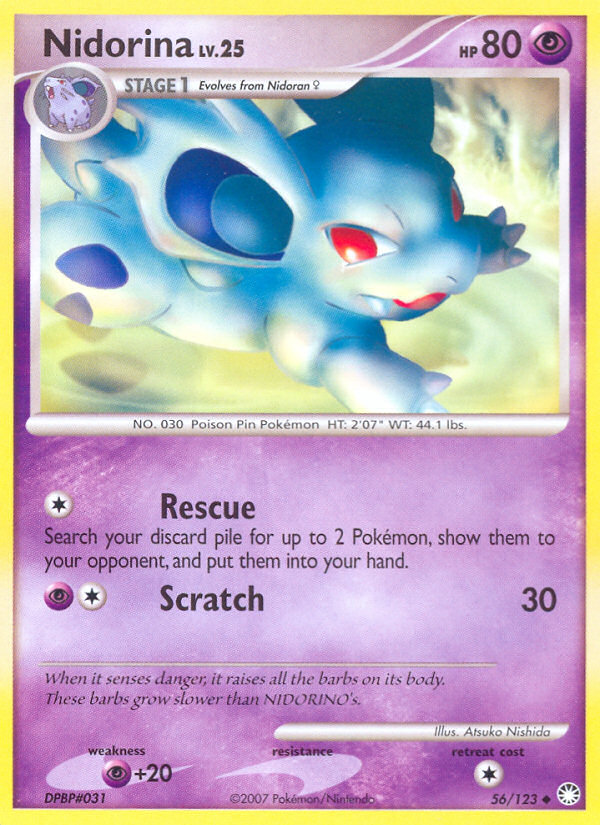 Nidorina (56/123) [Diamond & Pearl: Mysterious Treasures] | Gamers Paradise