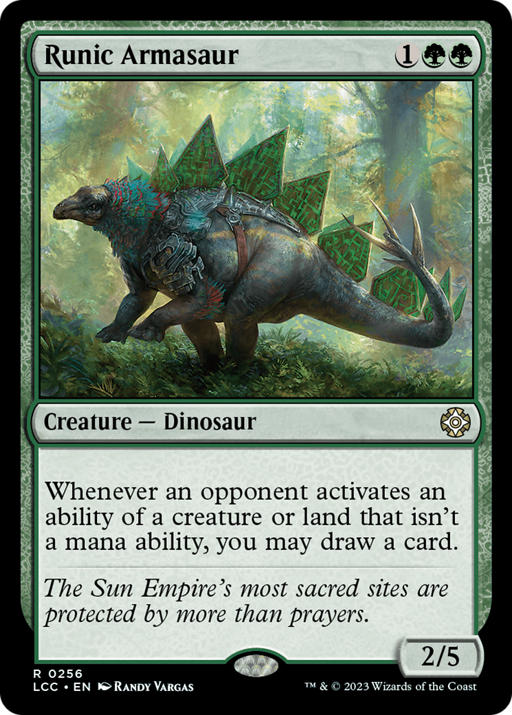 Runic Armasaur [The Lost Caverns of Ixalan Commander] | Gamers Paradise