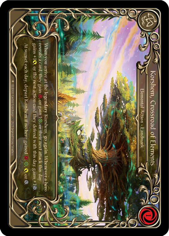 Korshem, Crossroad of Elements [ELE000] (Tales of Aria)  1st Edition Cold Foil | Gamers Paradise