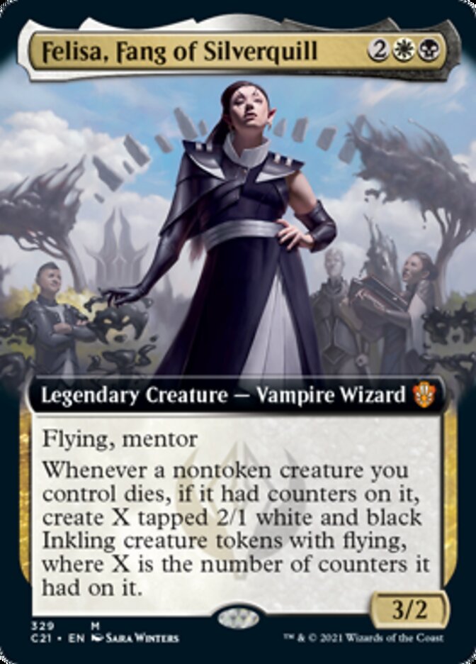 Felisa, Fang of Silverquill (Extended Art) [Commander 2021] | Gamers Paradise