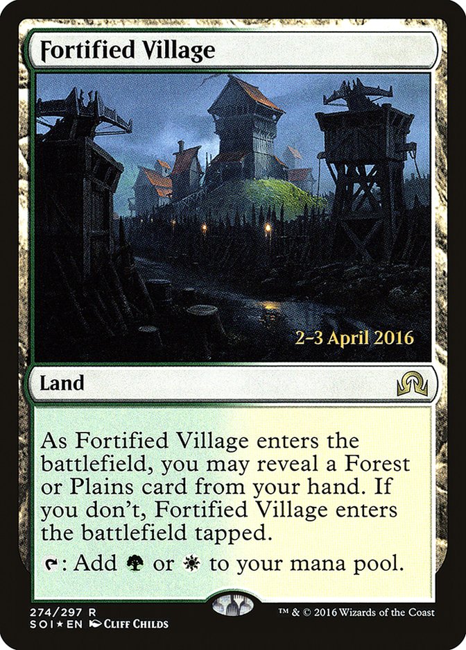 Fortified Village [Shadows over Innistrad Prerelease Promos] | Gamers Paradise