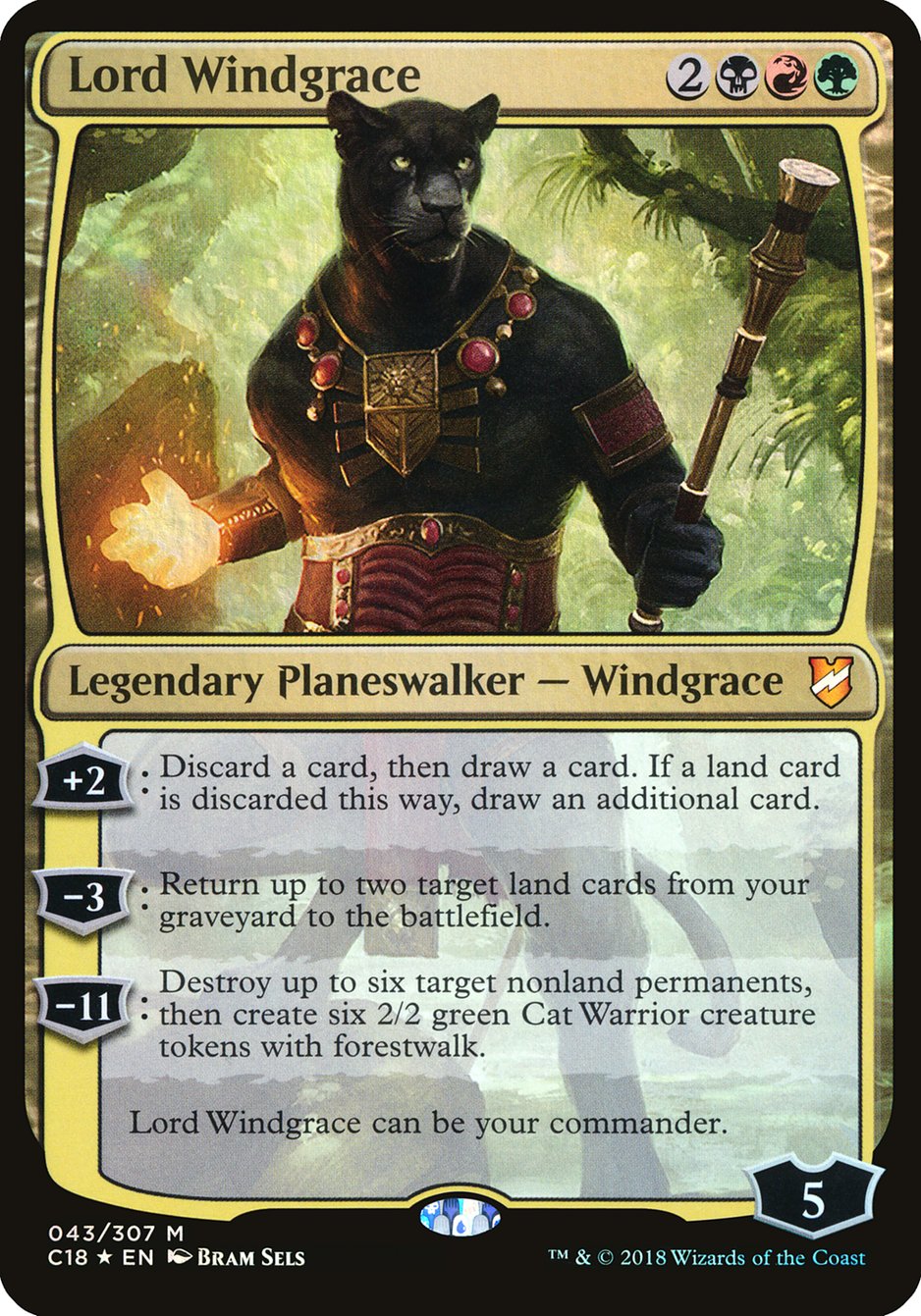 Lord Windgrace (Oversized) [Commander 2018 Oversized] | Gamers Paradise