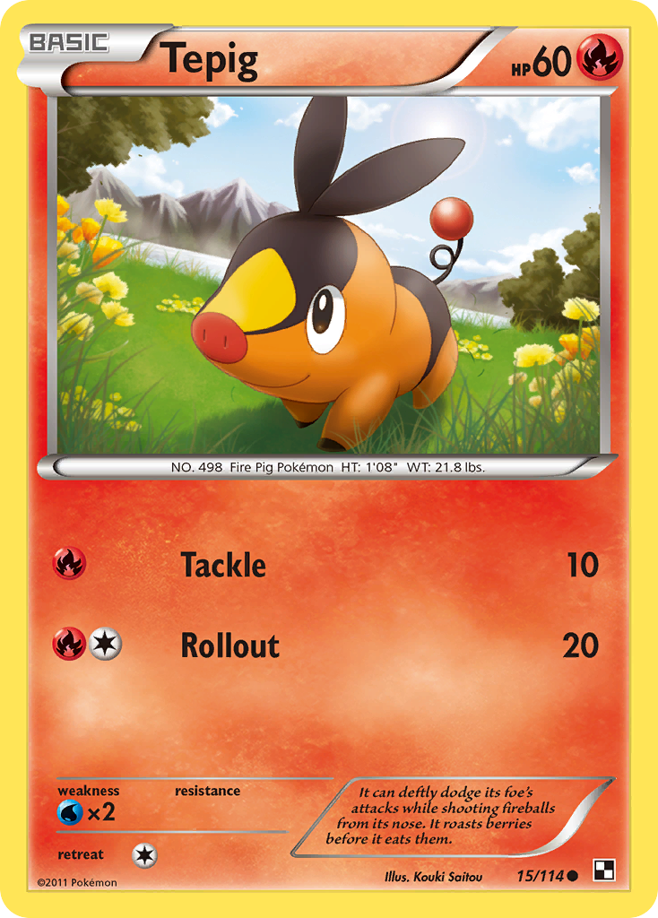 Tepig (15/114) [Black & White: Base Set] | Gamers Paradise