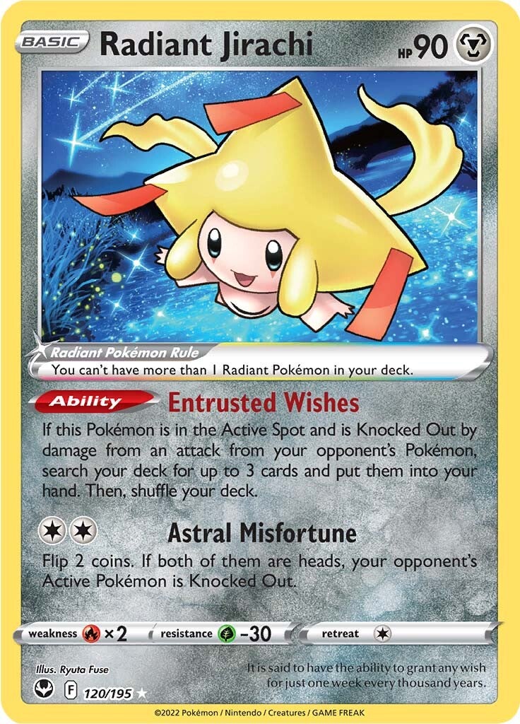 Radiant Jirachi (120/195) [Sword & Shield: Silver Tempest] | Gamers Paradise