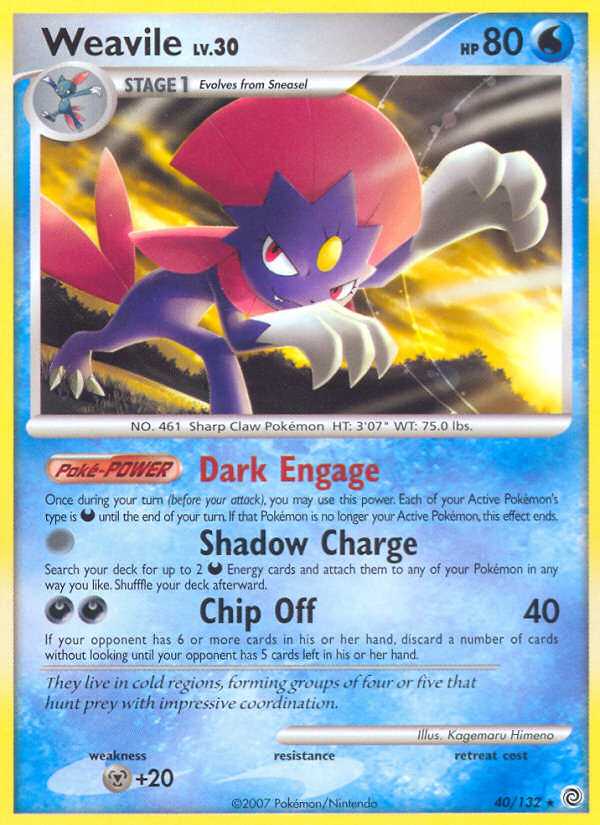 Weavile (40/132) [Diamond & Pearl: Secret Wonders] | Gamers Paradise