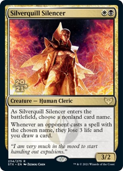 Silverquill Silencer [Strixhaven: School of Mages Prerelease Promos] | Gamers Paradise