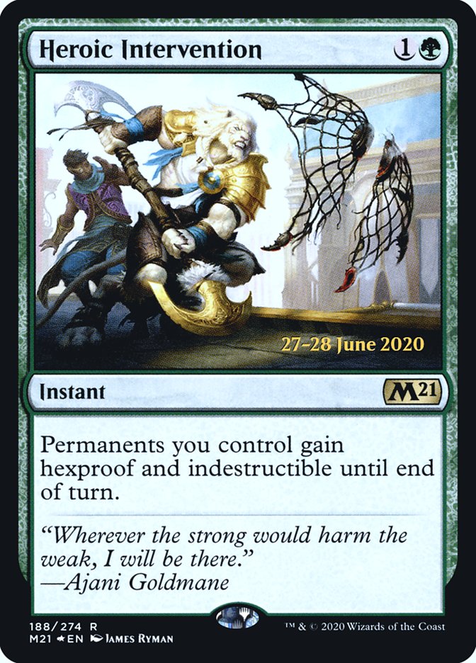 Heroic Intervention [Core Set 2021 Prerelease Promos] | Gamers Paradise