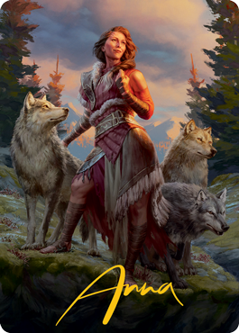 Arlinn, the Pack's Hope 1 Art Card (Gold-Stamped Signature) [Innistrad: Midnight Hunt Art Series] | Gamers Paradise