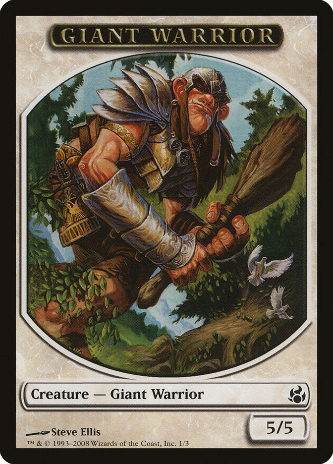 Giant Warrior Token [Morningtide Tokens] | Gamers Paradise