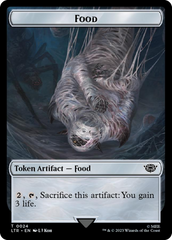 Tentacle // Food (0024) Double-Sided Token (Surge Foil) [The Lord of the Rings: Tales of Middle-Earth Tokens] | Gamers Paradise