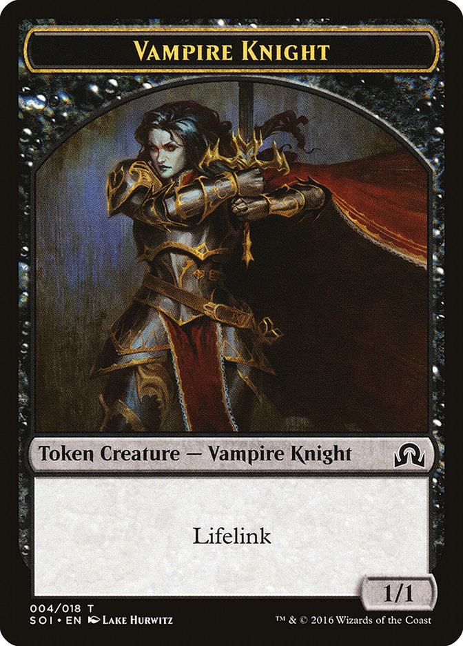 Vampire Knight Token [Shadows over Innistrad Tokens] | Gamers Paradise