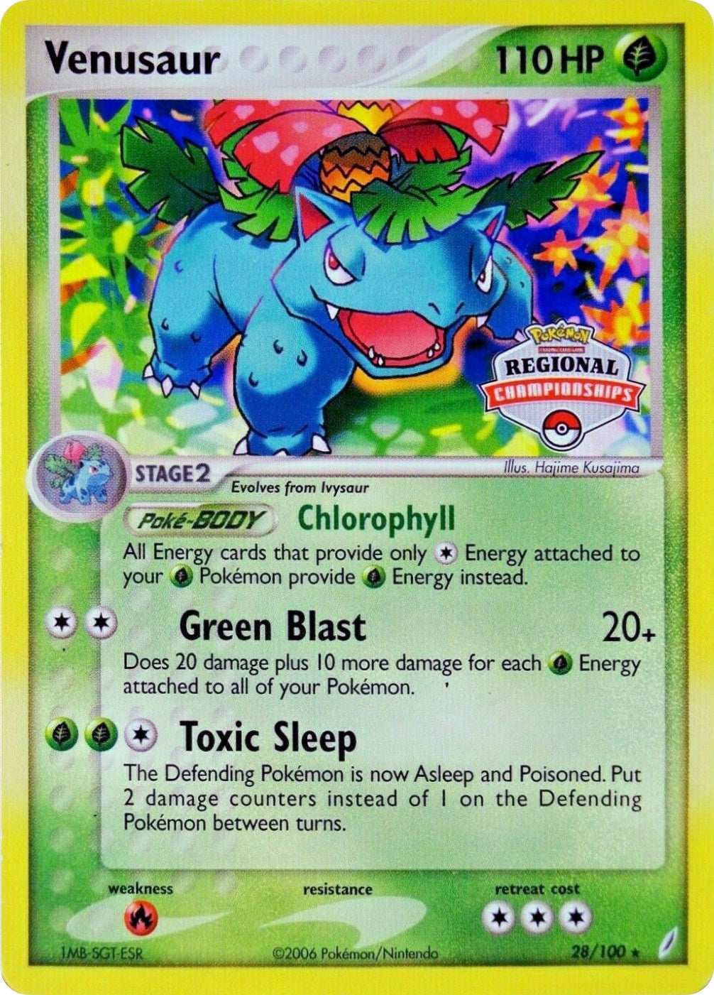 Venusaur (28/100) (Regional Championship Promo) [EX: Crystal Guardians] | Gamers Paradise