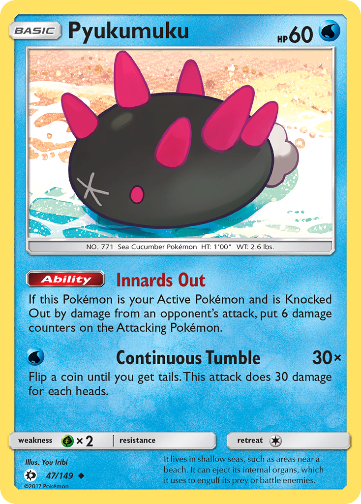 Pyukumuku (47/149) [Sun & Moon: Base Set] | Gamers Paradise
