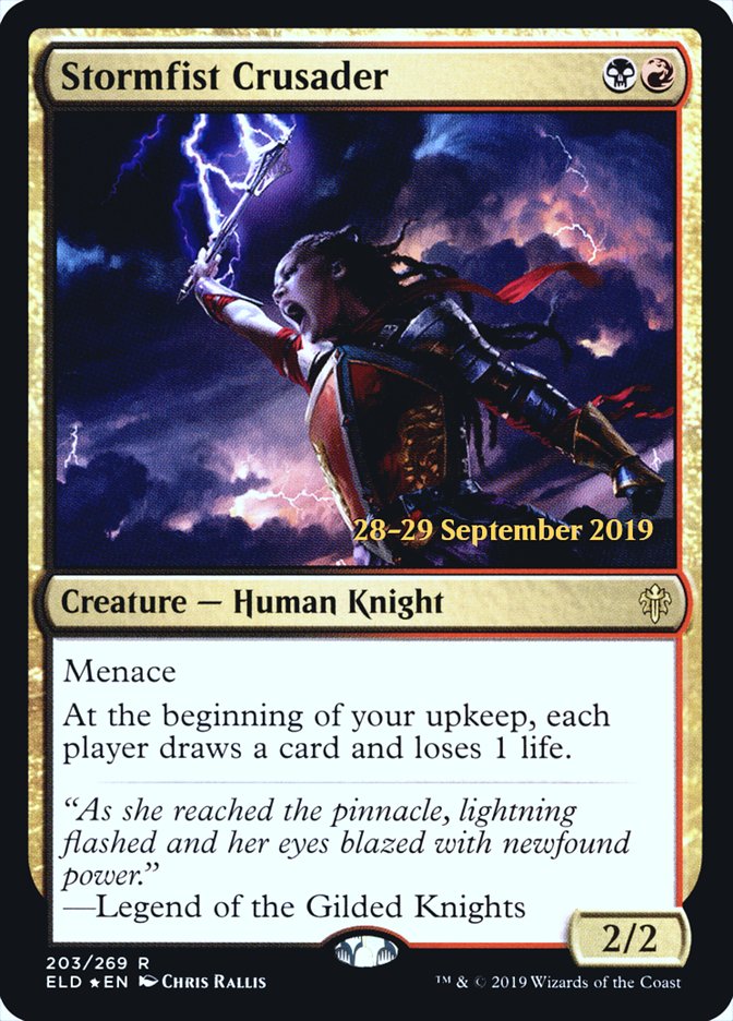 Stormfist Crusader [Throne of Eldraine Prerelease Promos] | Gamers Paradise